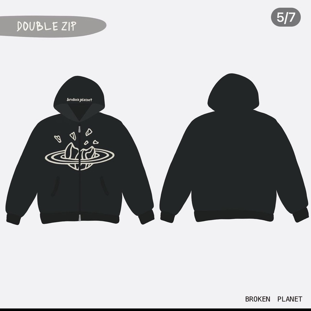 Broken Planet Double Zip